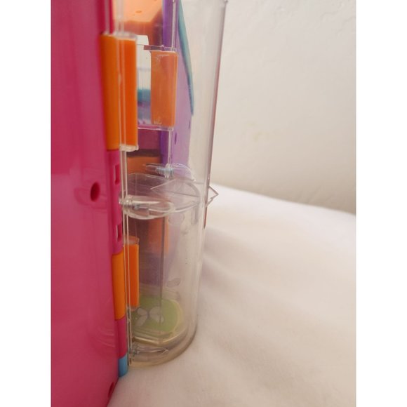 2002 Vintage Polly Pocket house with elevator carry handle folding purple toy - Picture 5 of 16